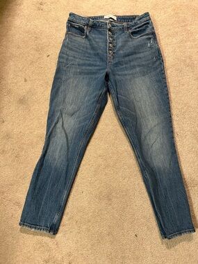 Abercrombie & Fitch Light Blue High-Rise Skinny Jeans
